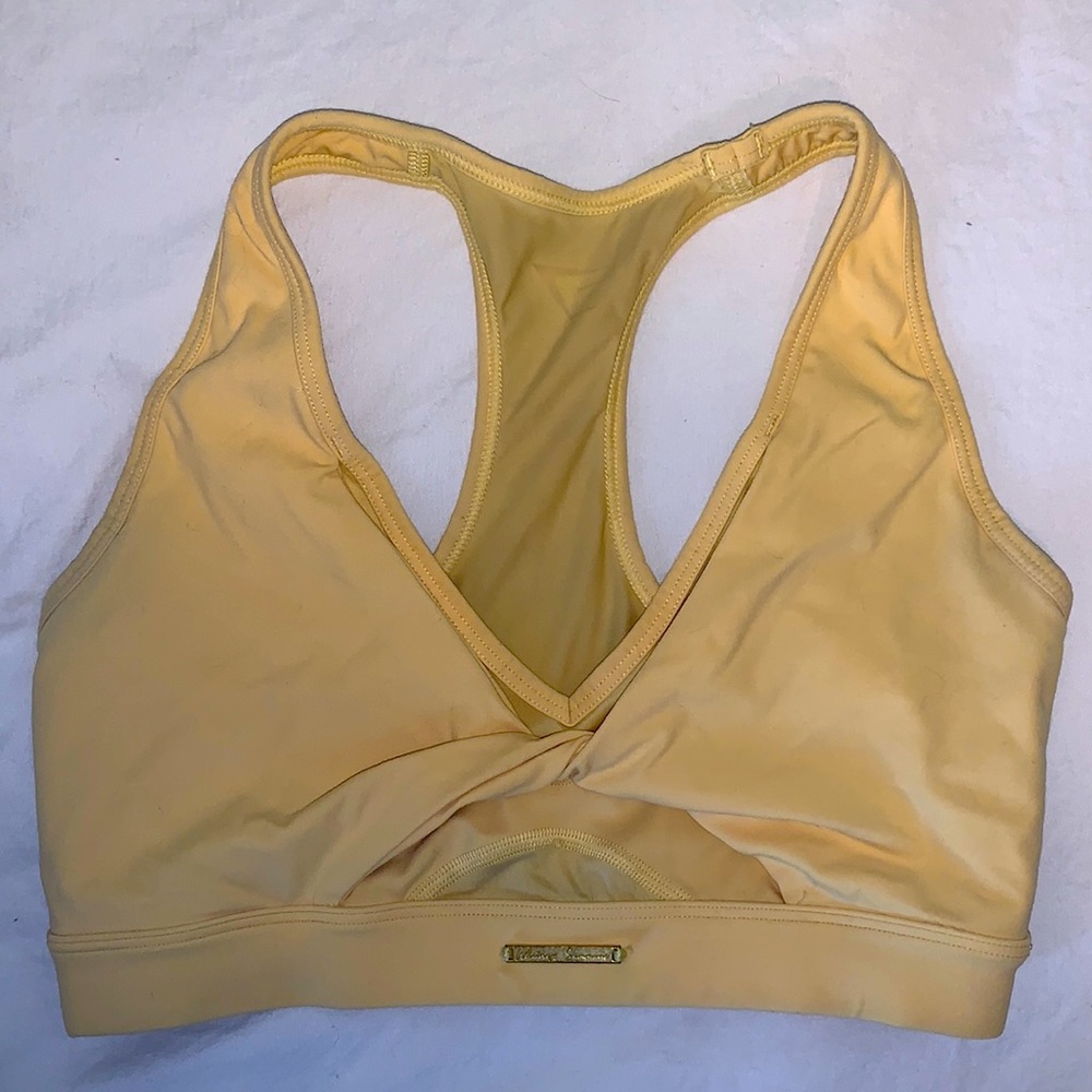 Whitney Simmons x Gymshark | Whitney Mesh Sports Bra | Yellow